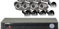 Lorex Weatherproof Indoor/Outdoor 4K Ultra HD Security Bullet 4 x Camera w/Long Range Color Night Vision and Wide Field of View (4 Pack) - Includes 8 Channel 4K DVR