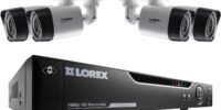 Lorex 1080p Weatherproof Indoor/Outdoor Home Surveillance Security System, 4 Super HD Bullet Cameras w/Long Range Color Night Vision and Wide Field of View (4 Pack) - Smart Home Compatibility