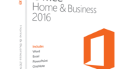 Microsoft Office 2016 for Windows Home and Business Key Card